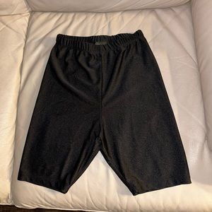 White Fox black biker shorts